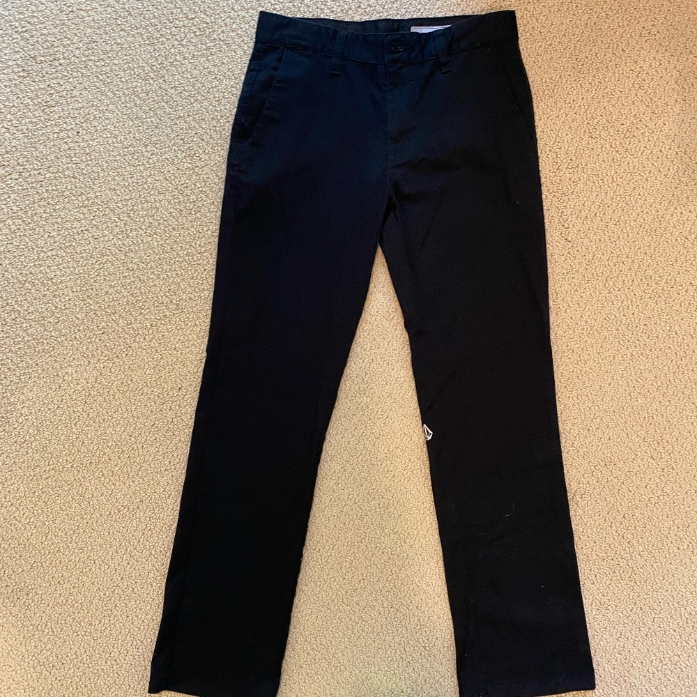 Volcom Kids Black Straight-Leg Pants
